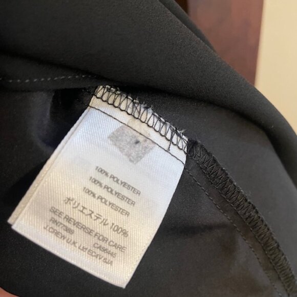 J.Crew Factory Black Ruffle Sleeve Mini Dress, Size Medium - Picture 6 of 7